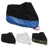 Waterproof Outdoor Motorcycle Cover Universal Fit - Black/Blue/Silver/Camo