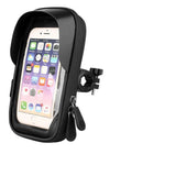 Motorcycle Waterproof 6.4" Mobile Phone Holder Bracket Mount Bag Case