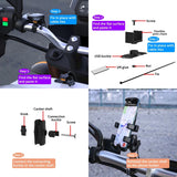 Dual USB Motorcycle Fast Charging Mobile Phone Adapter Chargers