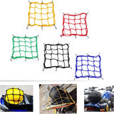 Motorcycle Luggage Storage Bag Cargo Net Helmet Rope Holder Adjustable 6 Hooks